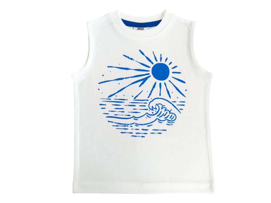 Kids Muscle Tee - Waves (10161424236828) (10591512625436)