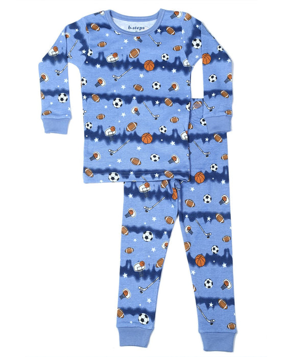 Kids Pajamas - Tie Dye Stripe - Play Sports (10616050876700)