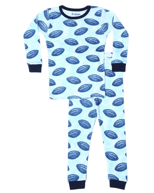Kids Pajamas - Football Blue (10020978491676) (10616051597596) (10616051859740)