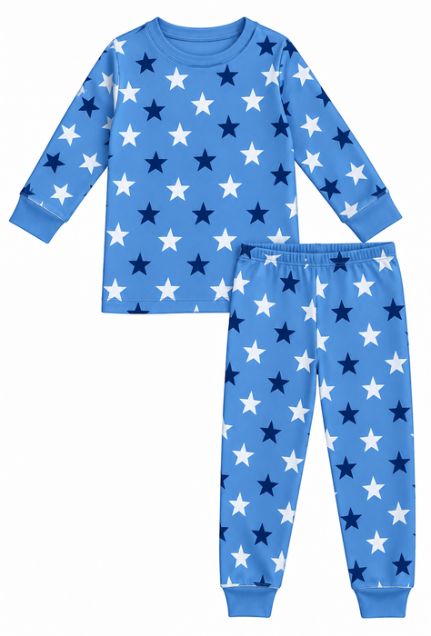 Kids Pajamas - Stars on Blue