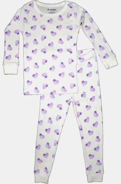 Kids Pajamas - Water Color Hearts (9551550054684)