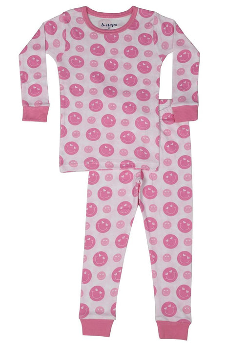 Kids Pajamas - Smiles on Pink