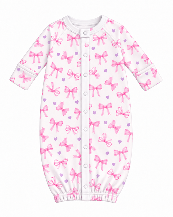 Baby Converter Gown - Bows