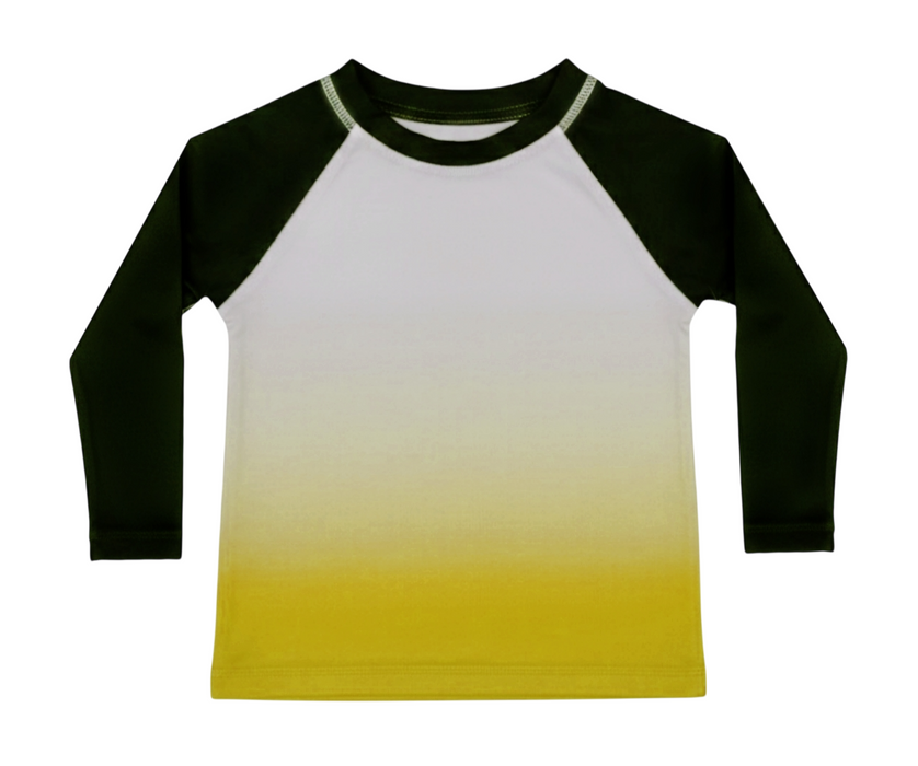 Baby Swim Rash Guard - Yellow Ombre