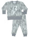 Baby Shirt and Pants Set - Grey Bolt Burn Out (10002859032860) (10608460071196)
