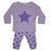 Baby Long Sleeve Tee and Pant Set - Tonal Star Lilac (8973831930140)