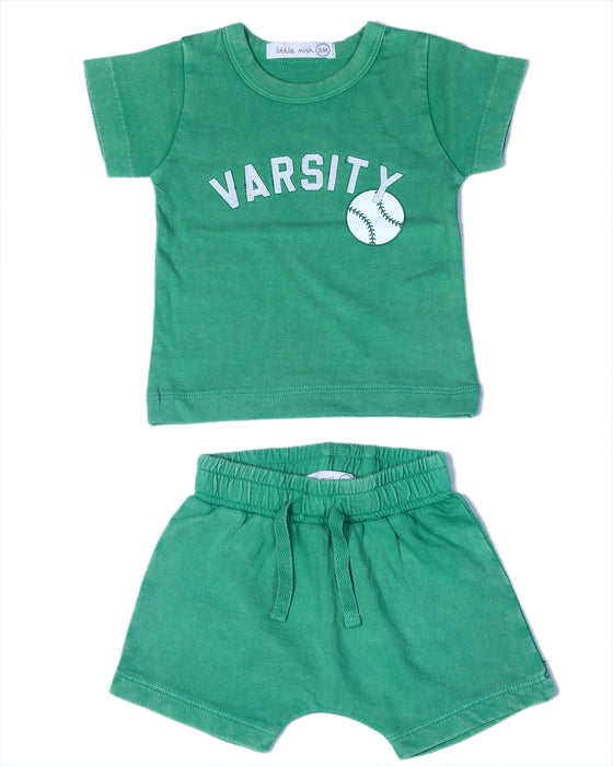 SS3789 Baby Enzyme Tee and Shorts Set - Varsity (10147327738140) (10587168276764)