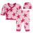 Baby 3 Piece Set - Large Pink Stars (8461012795676)