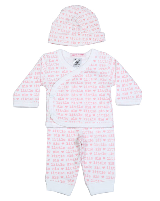 Baby 3 Piece Set - Sibling Collection - Little Sis (10009080660252) (10611880395036)