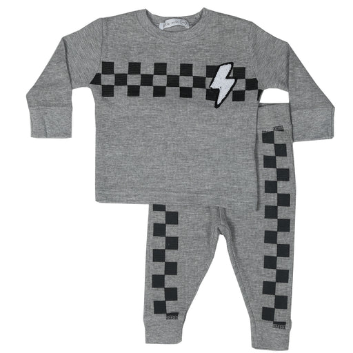 Baby Thermal Shirt and Jogger Set - Bolt Patch (10052288184604) (10617103876380)