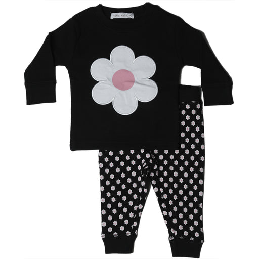 Baby Thermal Shirt and Pant Set - Flowers (10002820628764) (10608495624476)