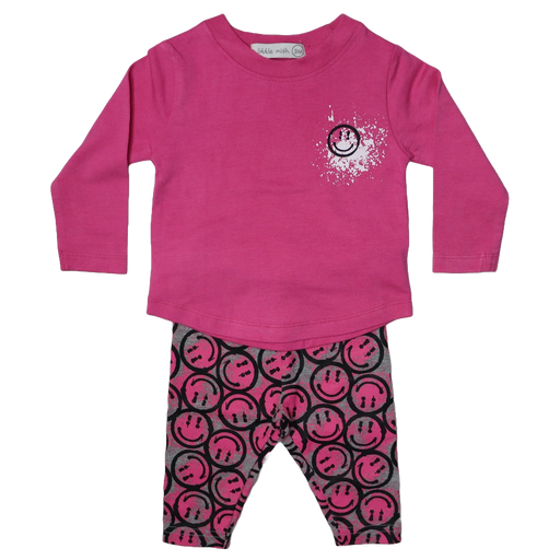 Baby Long Sleeve Tee and Legging Set - Happy Graffiti (8970182426908)