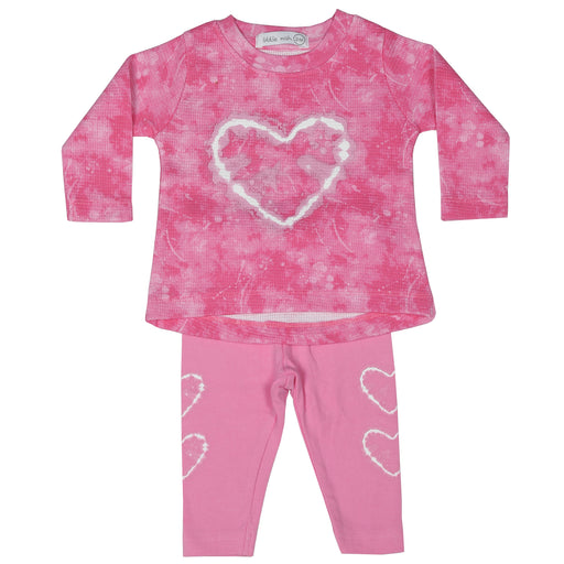 Baby Thermal Top and Legging Set - Burn Out Hearts (10001420124444) (10608479371548)