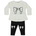 Baby Thermal A-line Top and Legging Set - Bows (10002790187292) (10628632871196)