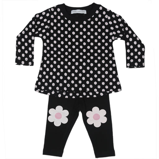 Baby Thermal Top and Legging Set - Flowers (10002820301084) (10608497197340)