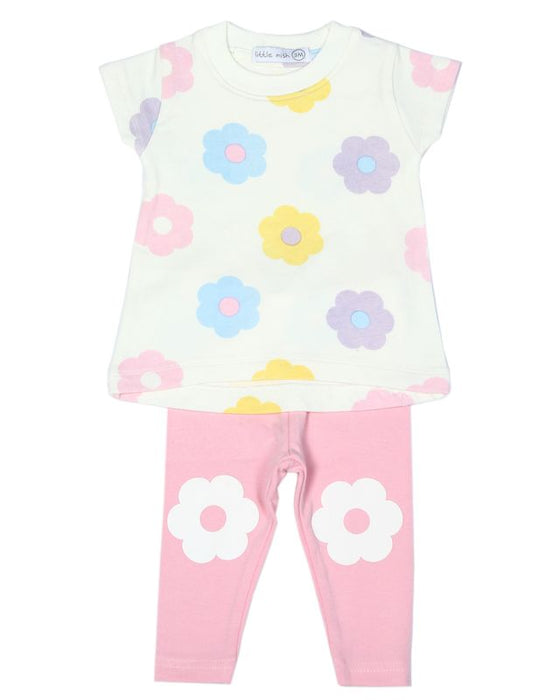 Baby A-line Top and Legging Set - Spring Daisy
