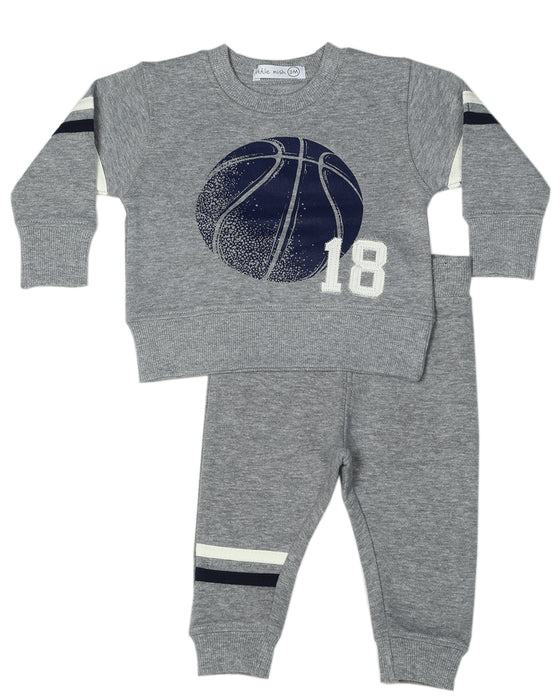Toddler Varsity Number Sweat Set - Heather