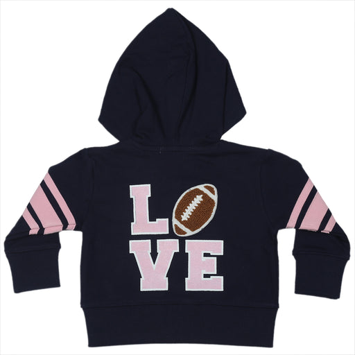 Baby Zip Hoodie -  Football Fan Pink (10002796740892) (10608488120604)