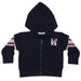 Baby Zip Hoodie -  Football Fan Pink (10002796740892) (10608488120604)
