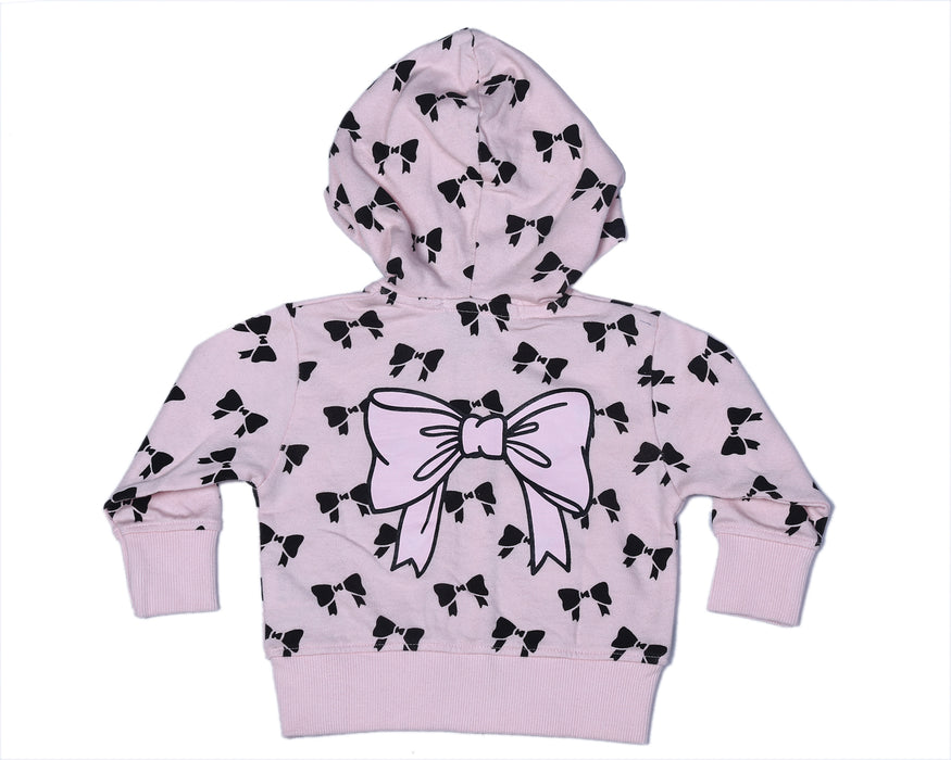 ZH4786 Baby Zip Hoodie - Bows (10146387460380) (10587244134684)