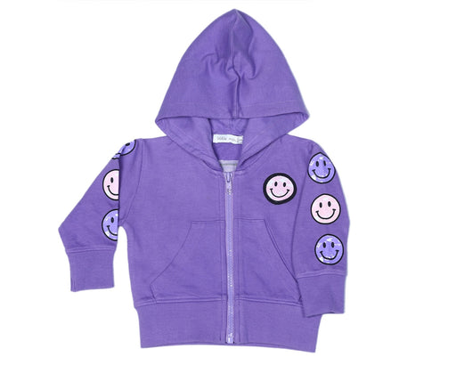 ZH4788 Baby Zip Hoodie - Smiley Tie Dye (10146394997020) (10587239350556)