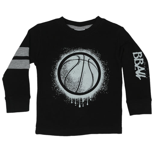 Kids Long Sleeve Thermal Tee - BBall (9998494990620) (10633499541788)