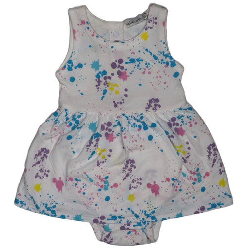 Baby Bodysuit Dress - Splatter Heart (8373675295004)
