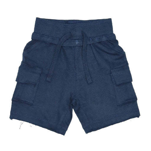 Kids Solid Cargo Shorts - Navy (9849821906)