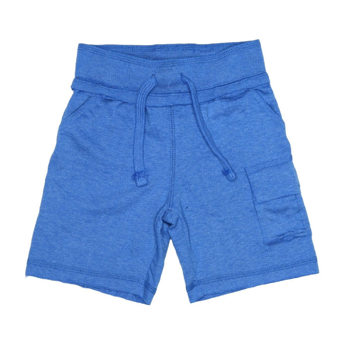 Kids Heathered Cargo Shorts - Distressed Cobalt (9850105298)