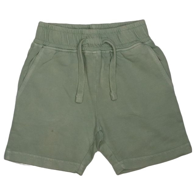 Kids Solid Enzyme Shorts - Olive (8036712644892)