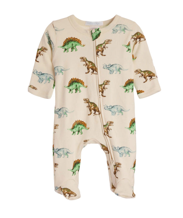 Baby Zipper Footie - Dinosaur (8476924346652)