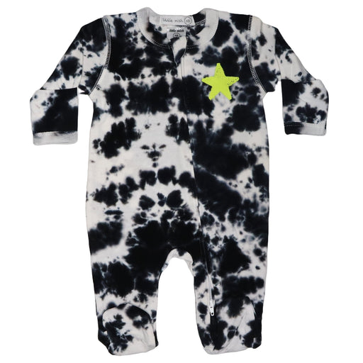 Baby Zipper Footie - Graffiti Star Tie Dye (8373232533788)