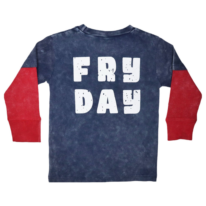 Kids Long Sleeve Enzyme 2Fer Shirt - Fryday (8186357186844)