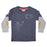 Kids Long Sleeve 2Fer Shirt - Varsity Football (8186321633564)