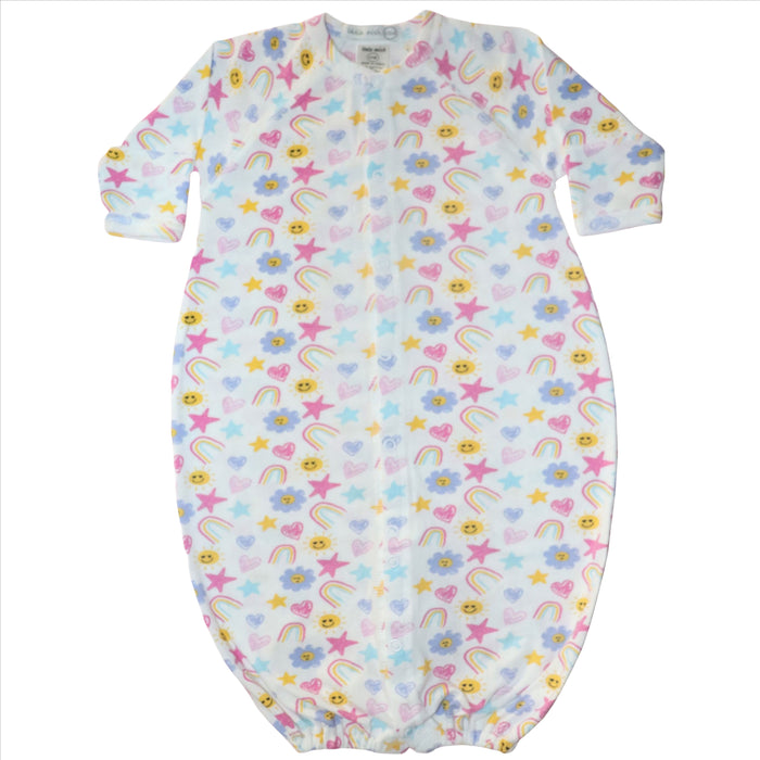 Baby Converter Gown - Flower Power (8086241607964)