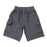 Solid Cargo Shorts - Coal (1490366464075)