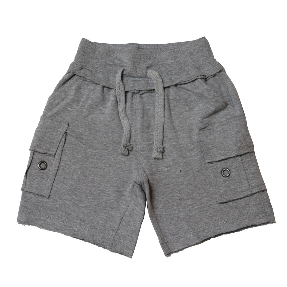 Solid Cargo Shorts - Heather Gray (1490369970251)