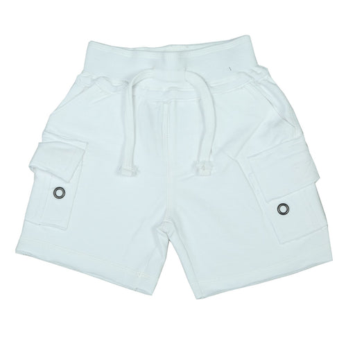 Solid Cargo Shorts - White (165898190866)