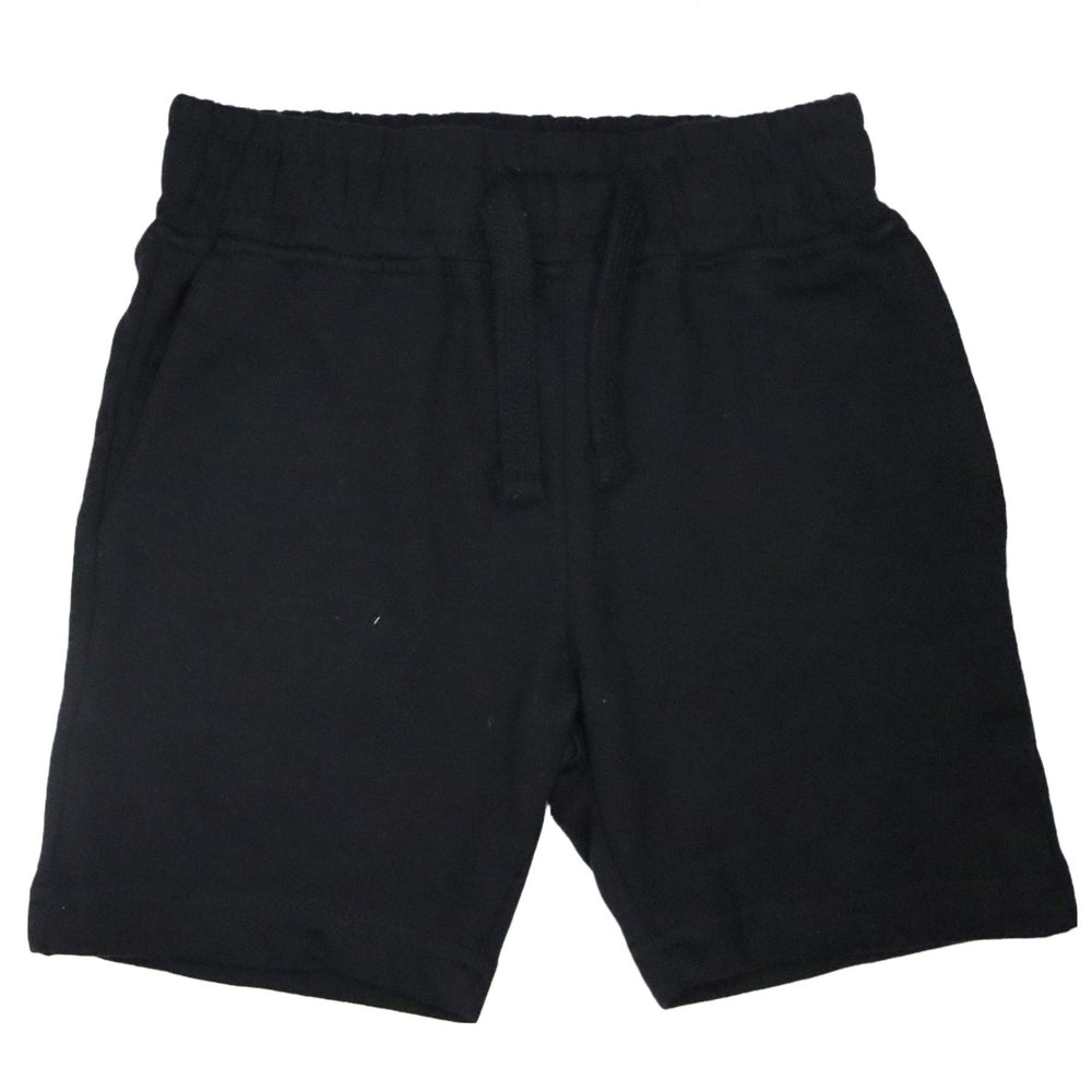 Kids Solid Comfy Shorts - Black (1489760714827)