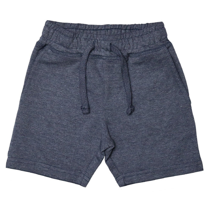Kids Heathered Comfy Shorts - Distressed Navy (9850137874)