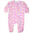 Baby Zipper Footie - Pink Daisy (8081776673052)