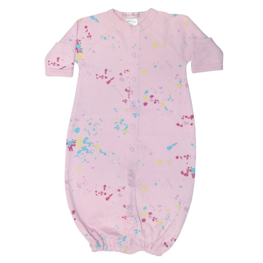Baby Converter Gown - Pink Splatter (8092279341340)