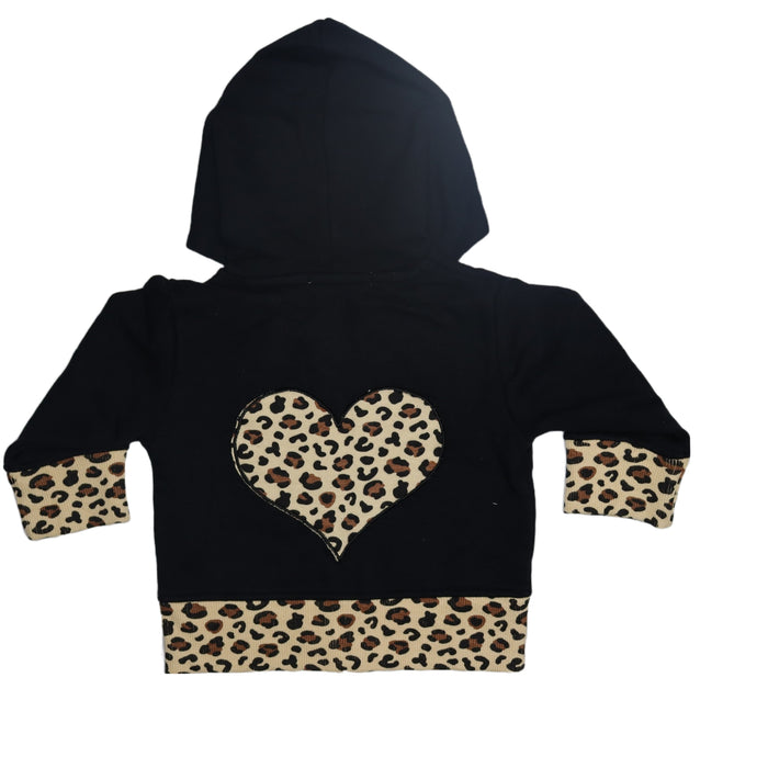 NEW! Little Mish Thermal Zip Hoodie - Leopard Hearts (6768974921803)
