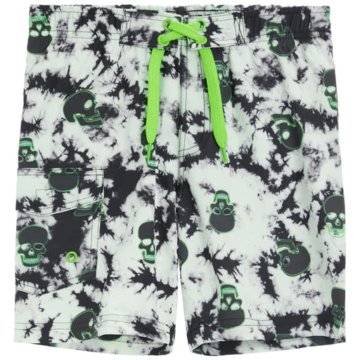 Kids Board Shorts - Skull Tie Dye (8015207923996)